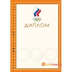 Диплом со спортивной символикой арт. 560