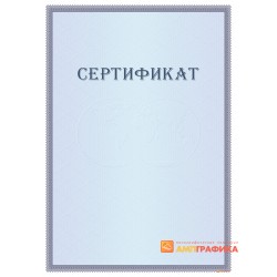 Сертификат с тонкой рамкой арт. 1191