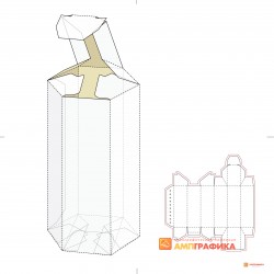 Коробка из гофрокартона под бутылку арт. 057