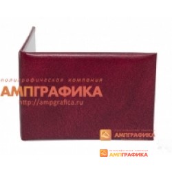 Удостоверение из кожи с фаской