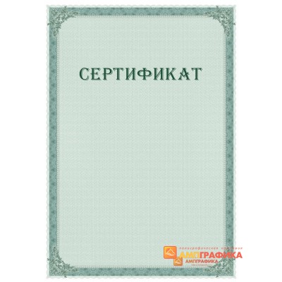 Сертификат с защитой арт. 121
