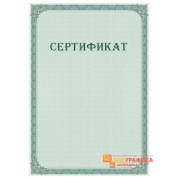 Сертификат с защитой арт. 121