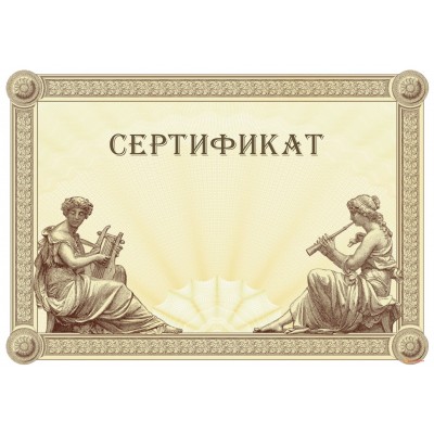 Сертификат для делового письма арт. 1174