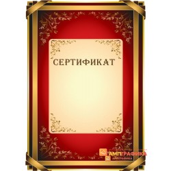 Сертификат праздничный арт. 1142