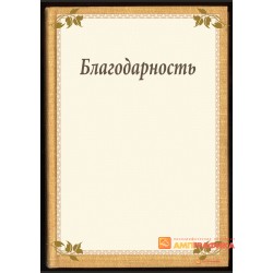 Благодарность  с текстурой книги арт. 768