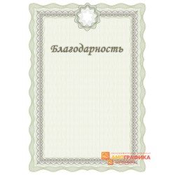 Благодарность  под логотип арт. 7102