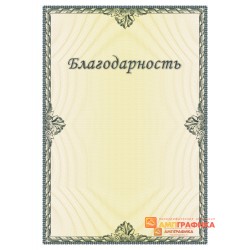 Благодарность для успешного ученика арт. 798
