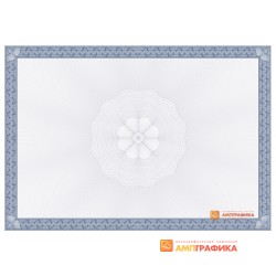 № 1124 бланк сертификата формата А3