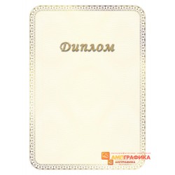 Диплом поздравительный с золотой рамкой арт. 595