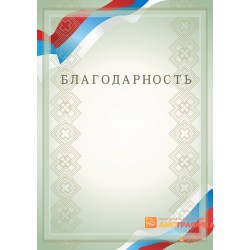 Благодарность с флагом арт. 716